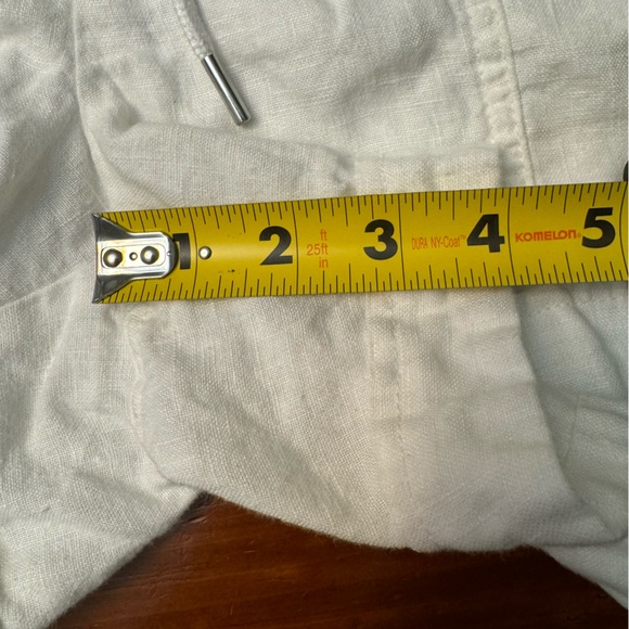 Athleta Cabo Linen 4” Shorts in White Womens Size 8 - Picture 6 of 10